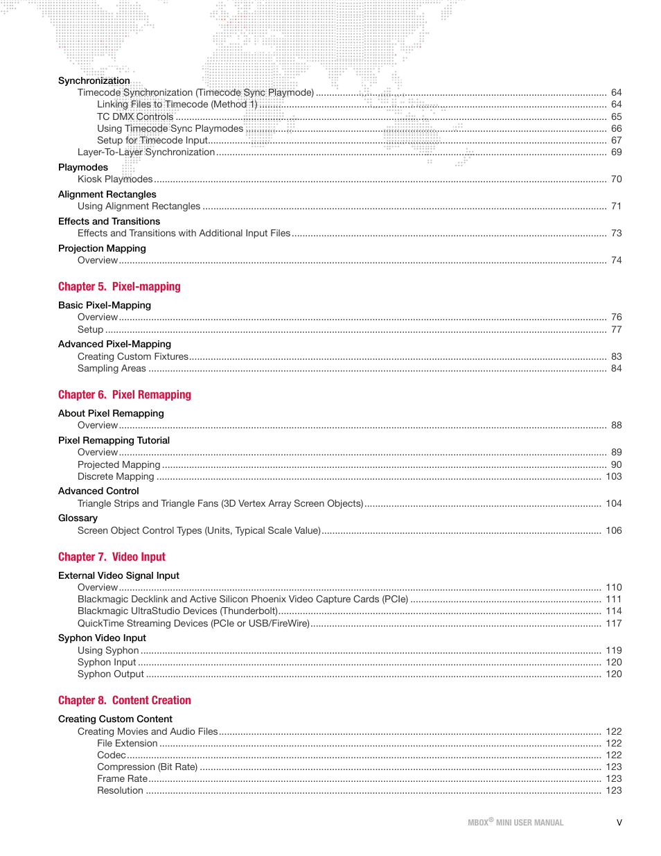 PRG Mbox Mini Manual 3.8 User Manual | Page 5 / 192