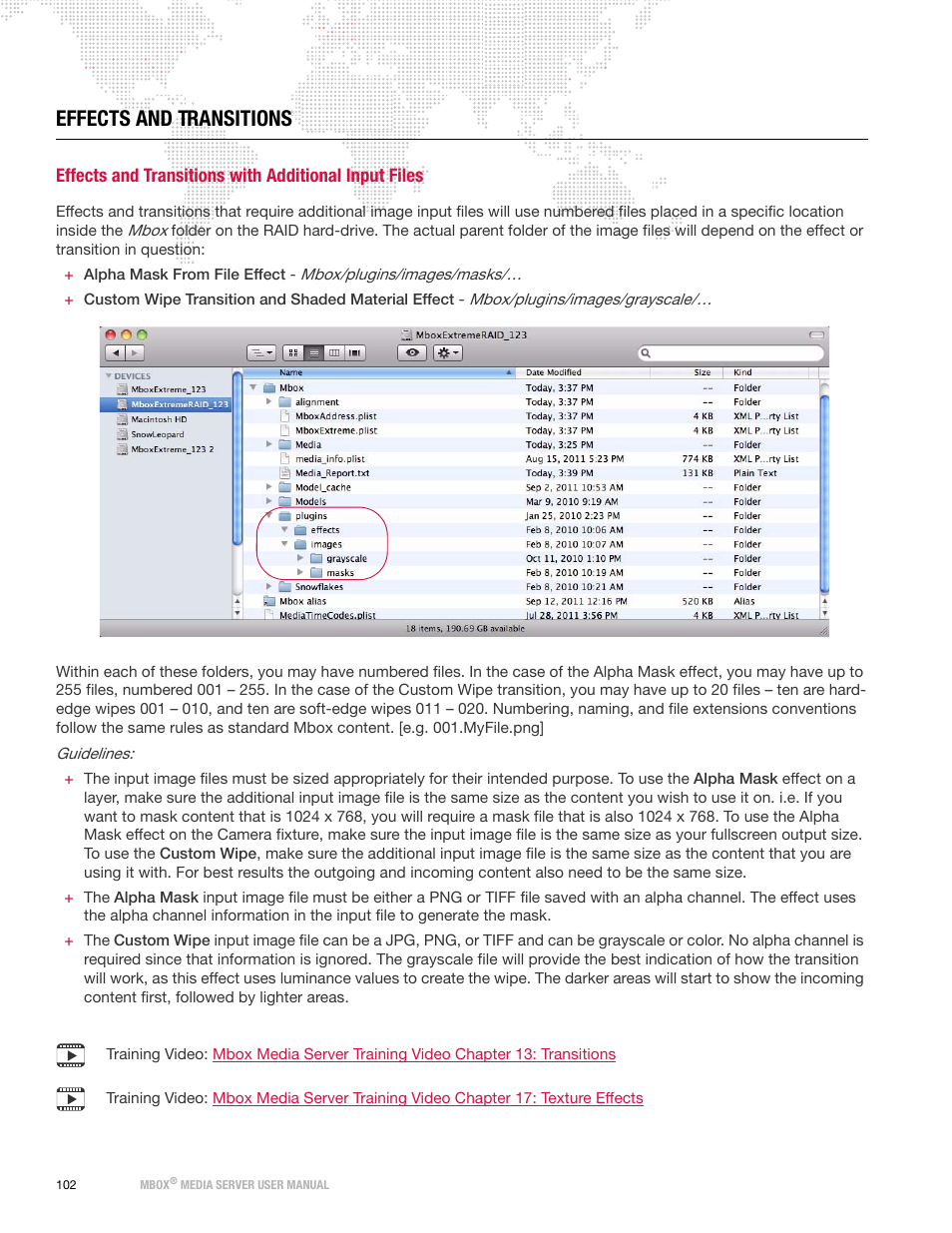 Effects and transitions | PRG Mbox Designer User Manual v3.7 User Manual | Page 110 / 232