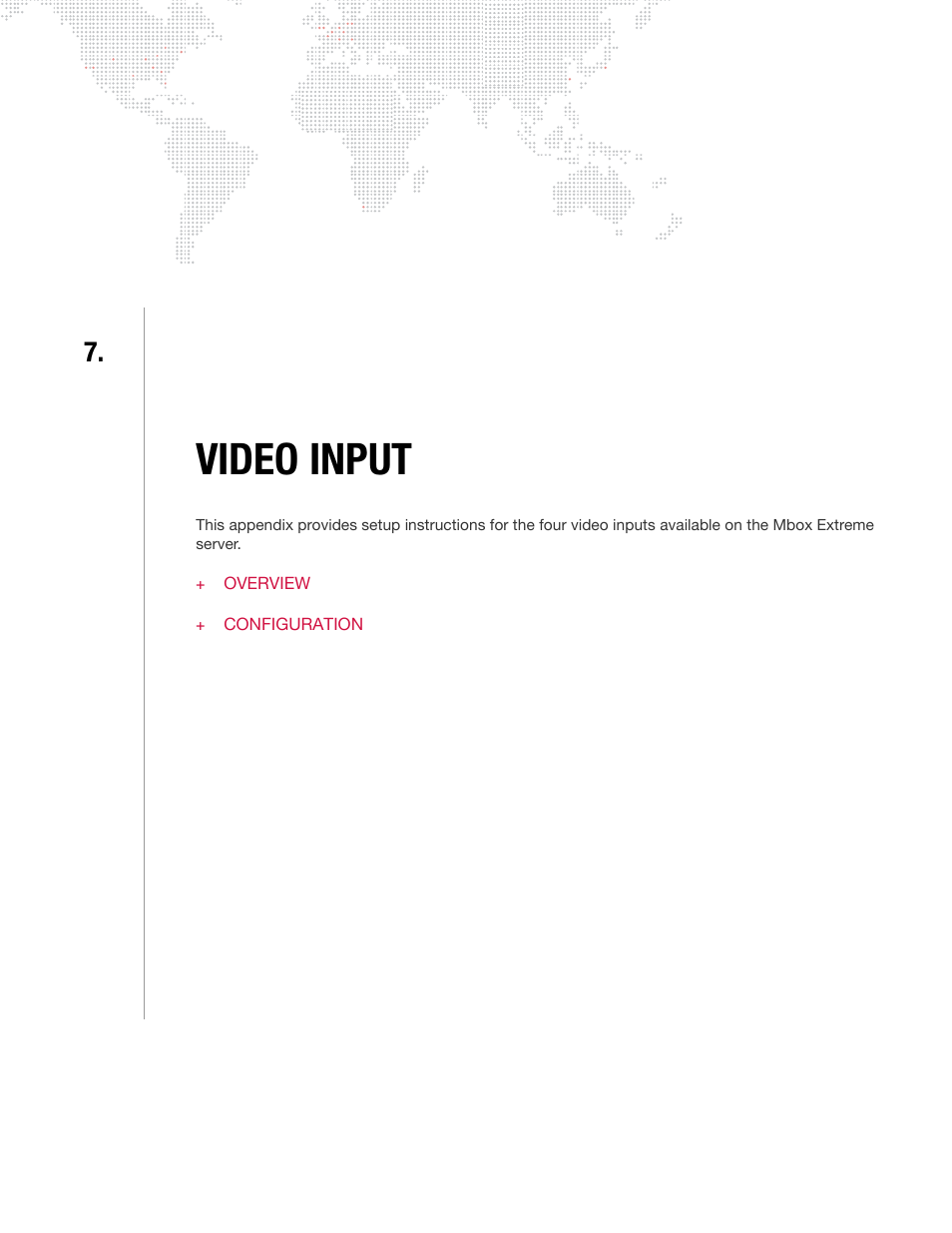 Video input, Chapter 7. video input | PRG Mbox Designer User Manual v3.7 User Manual | Page 149 / 232