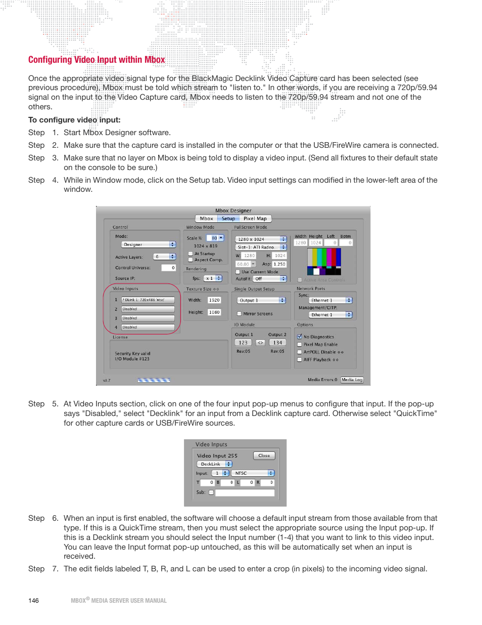 Configuring video input within mbox | PRG Mbox Designer User Manual v3.7 User Manual | Page 154 / 232