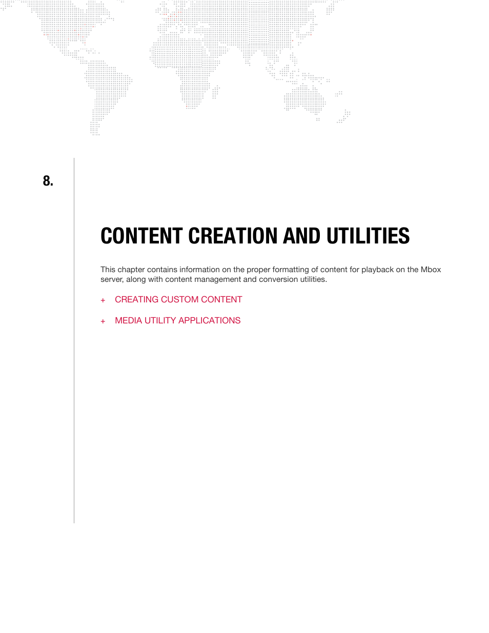 Content creation and utilities, Chapter 8. content creation and utilities | PRG Mbox Designer User Manual v3.7 User Manual | Page 157 / 232