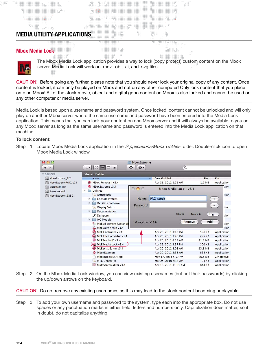 Media utility applications, Mbox media lock | PRG Mbox Designer User Manual v3.7 User Manual | Page 162 / 232