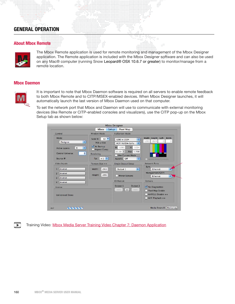 General operation, About mbox remote, Mbox daemon | About mbox remote mbox daemon | PRG Mbox Designer User Manual v3.7 User Manual | Page 168 / 232