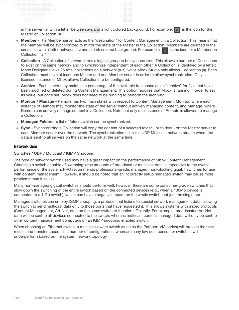 Network gear | PRG Mbox Designer User Manual v3.7 User Manual | Page 176 / 232