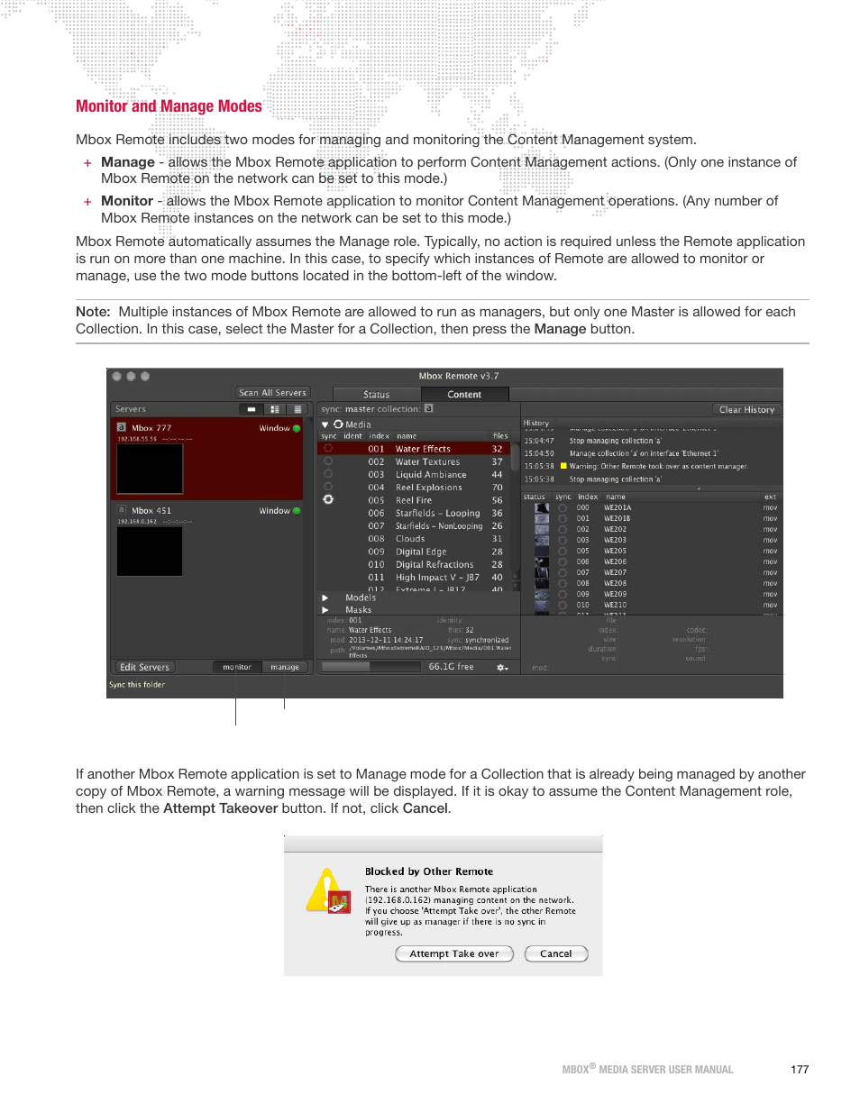 Monitor and manage modes | PRG Mbox Designer User Manual v3.7 User Manual | Page 185 / 232