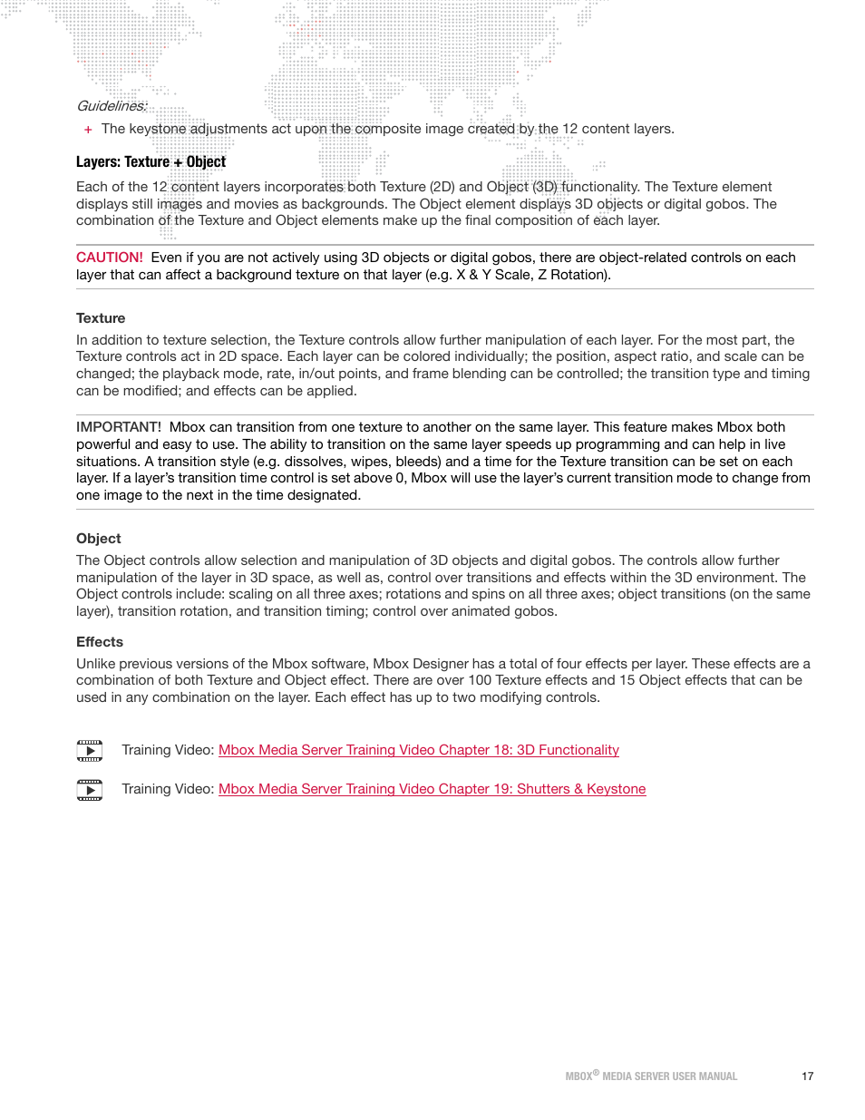 Layers: texture + object | PRG Mbox Designer User Manual v3.7 User Manual | Page 25 / 232