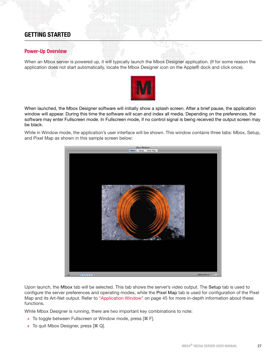 Getting started, Power-up overview | PRG Mbox Designer User Manual v3.7 User Manual | Page 35 / 232