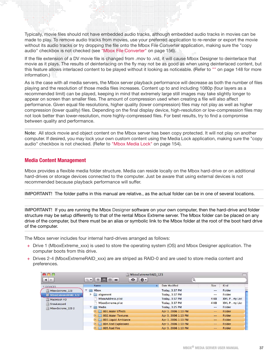 Media content management | PRG Mbox Designer User Manual v3.7 User Manual | Page 45 / 232