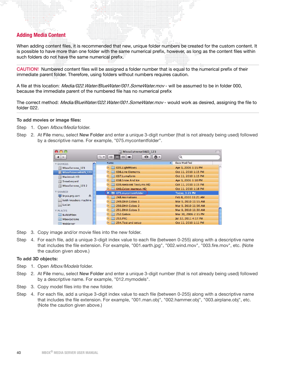 Adding media content | PRG Mbox Designer User Manual v3.7 User Manual | Page 48 / 232