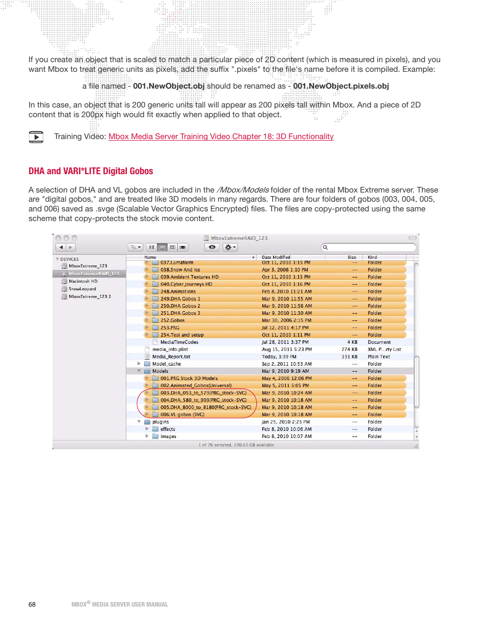 Dha and vari*lite digital gobos | PRG Mbox Designer User Manual v3.7 User Manual | Page 76 / 232