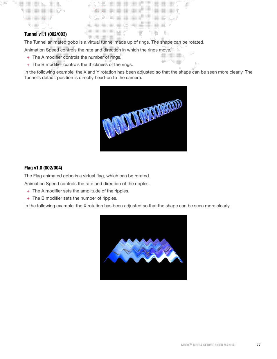 Tunnel v1.1 (002/003), Flag v1.0 (002/004), Tunnel v1.1 (002/003) flag v1.0 (002/004) | PRG Mbox Designer User Manual v3.7 User Manual | Page 85 / 232