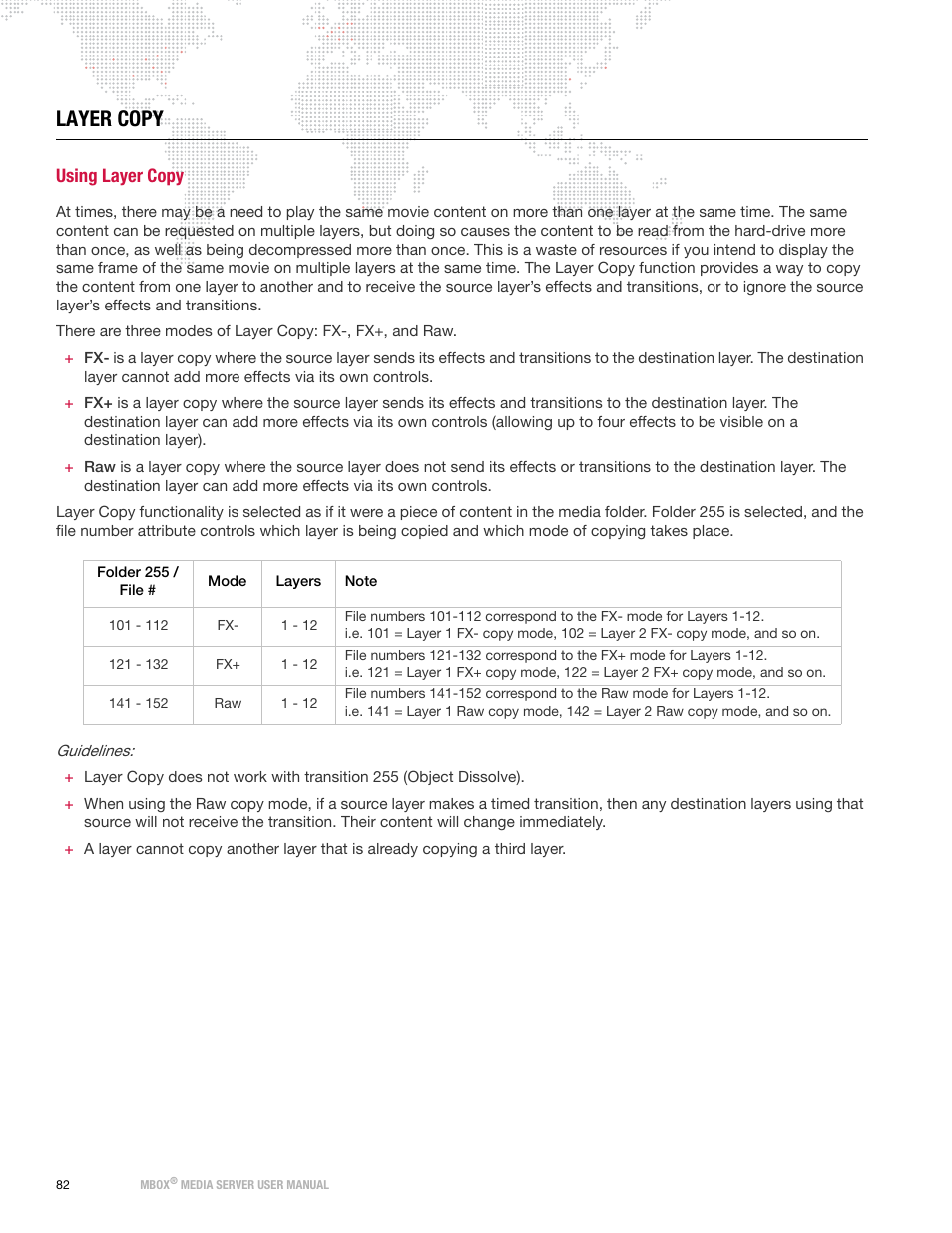 Layer copy, Using layer copy | PRG Mbox Designer User Manual v3.7 User Manual | Page 90 / 232