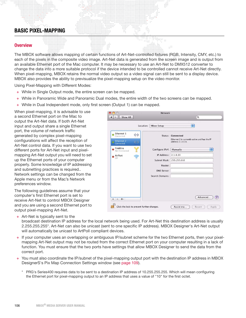 Basic pixel-mapping, Overview | PRG Mbox Designer User Manual v3.6.1 User Manual | Page 114 / 174