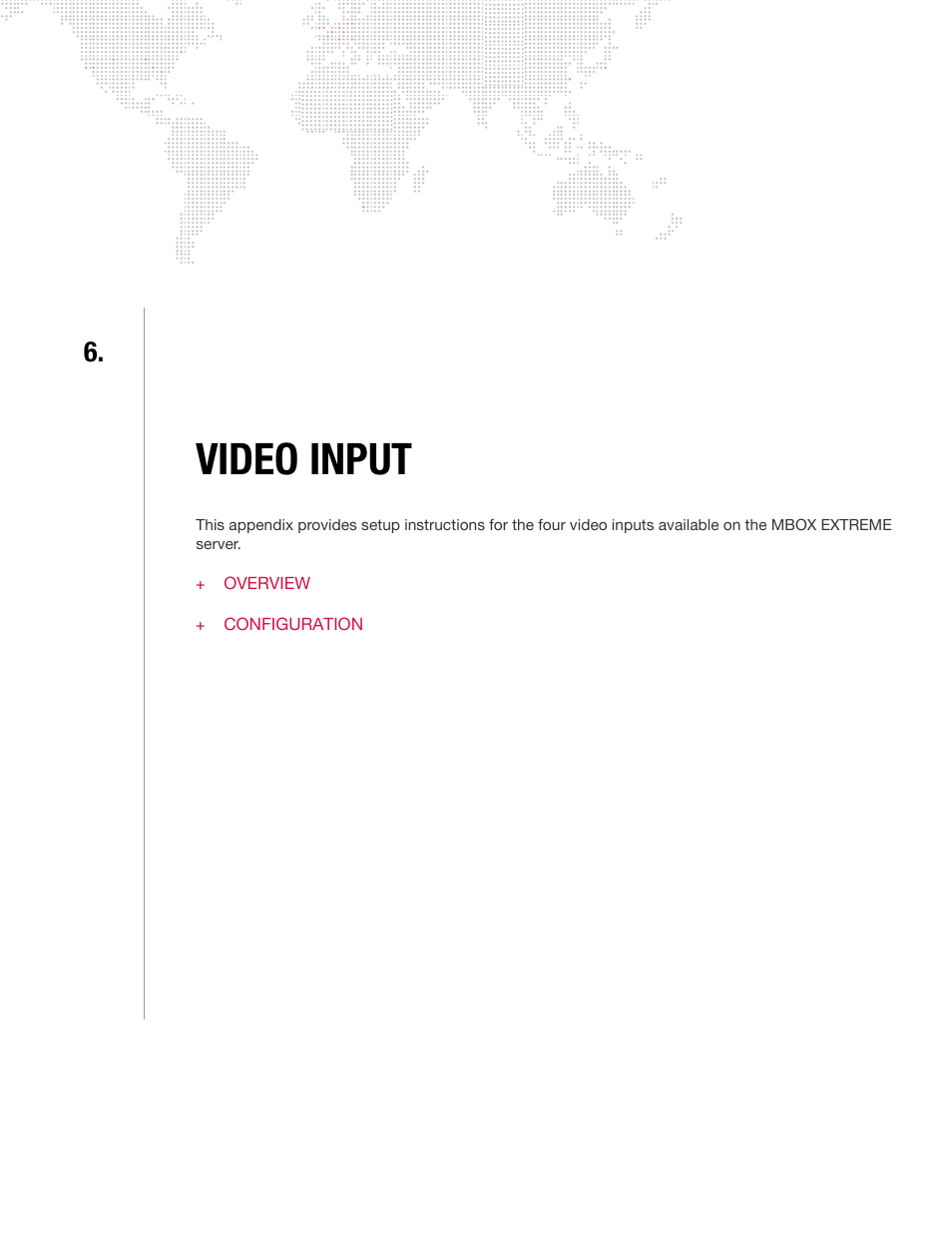 Video input, Chapter 6. video input | PRG Mbox Designer User Manual v3.6.1 User Manual | Page 123 / 174