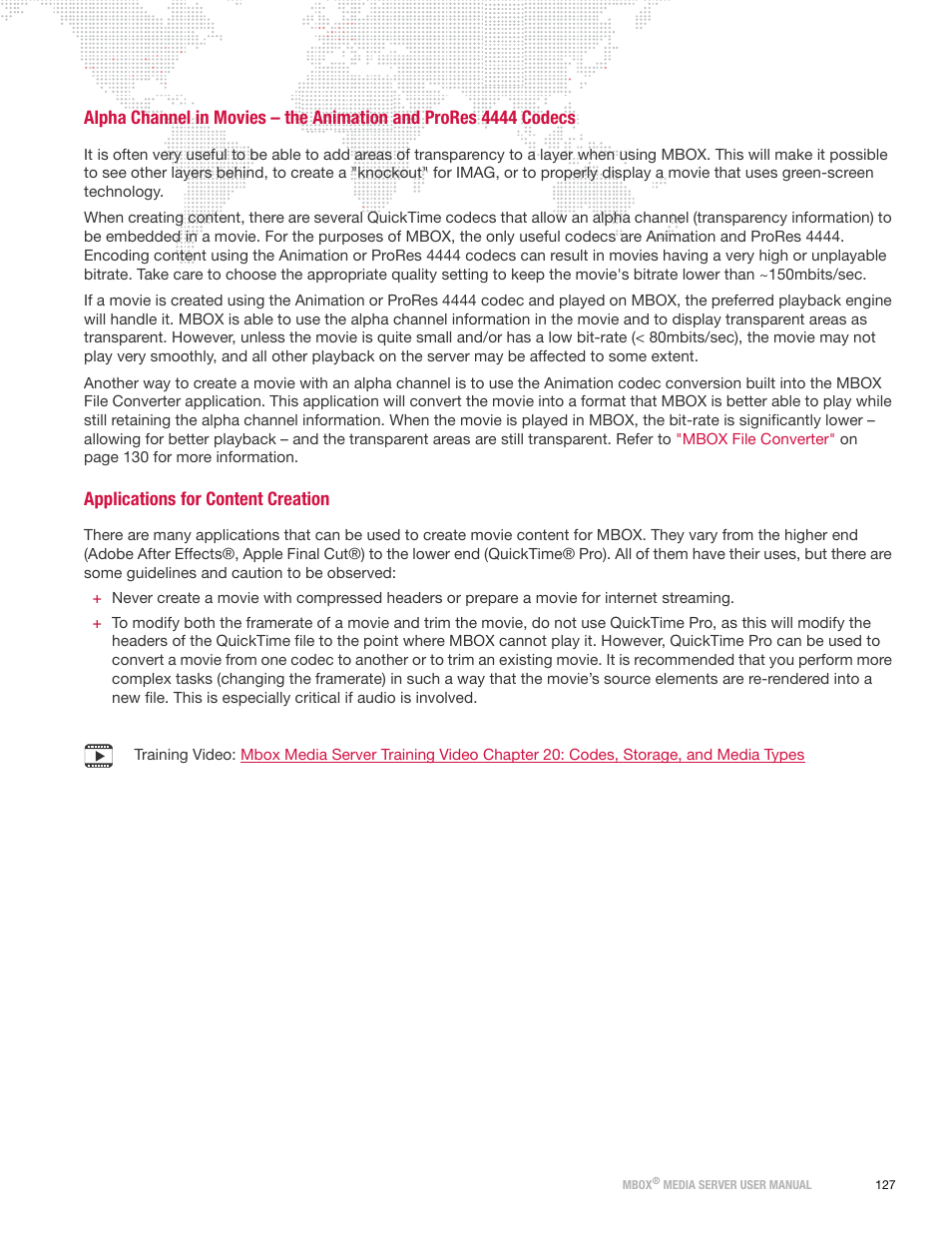 Applications for content creation | PRG Mbox Designer User Manual v3.6.1 User Manual | Page 135 / 174