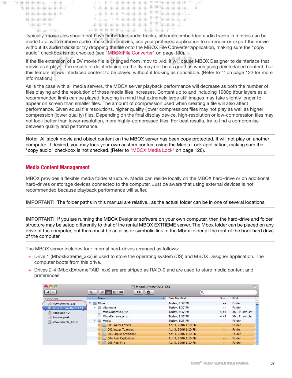 Media content management | PRG Mbox Designer User Manual v3.6.1 User Manual | Page 45 / 174