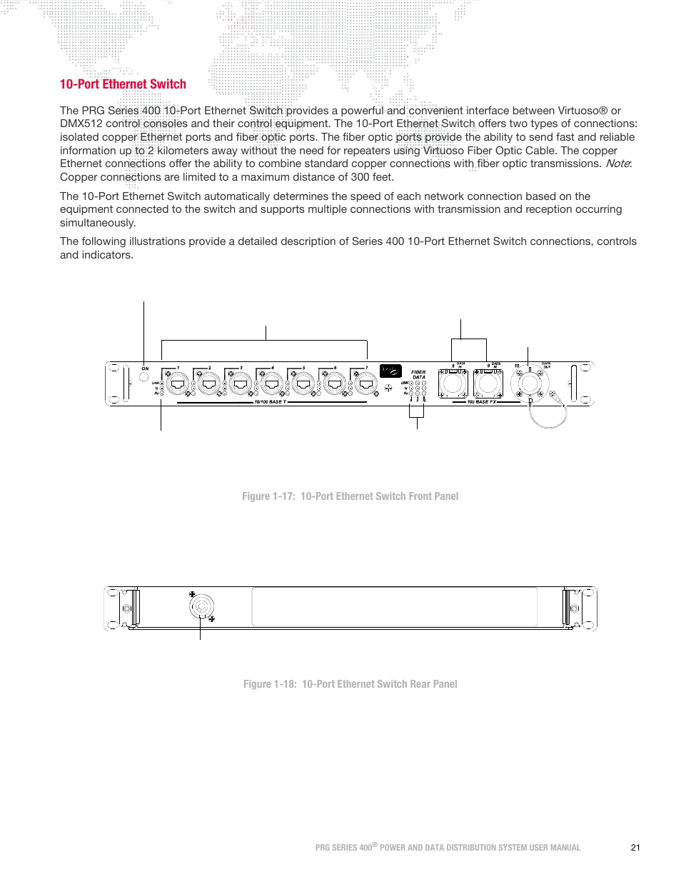 Port ethernet switch | PRG S400 User Manual 3.1 User Manual | Page 27 / 66