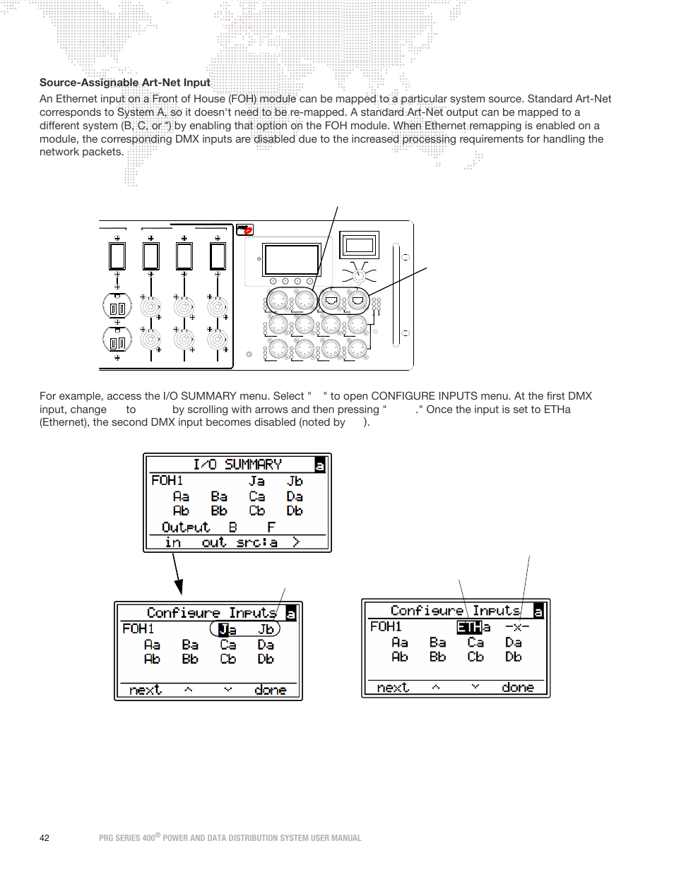 Power and data distribution system user manual | PRG S400 User Manual 3.1 User Manual | Page 48 / 66