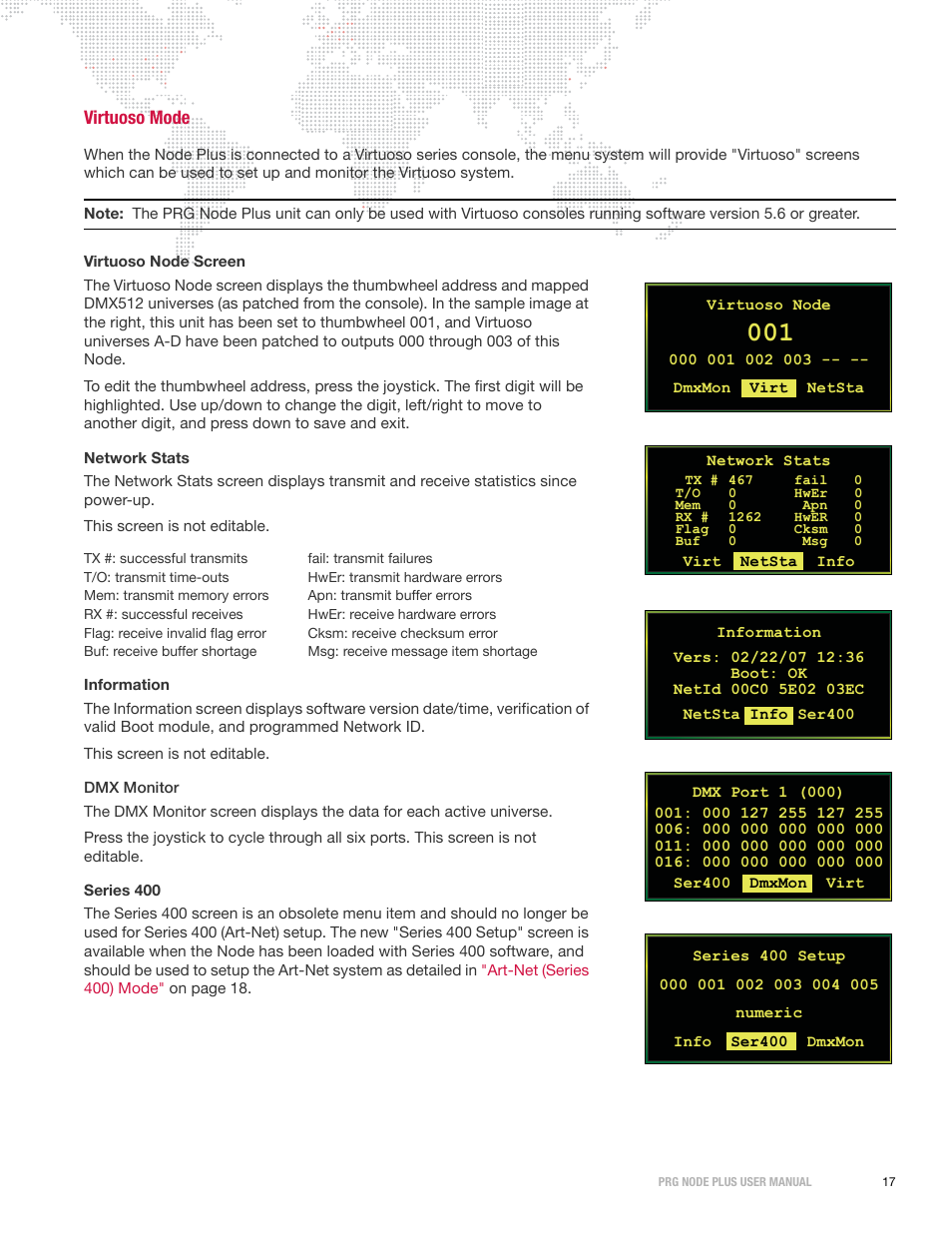 Virtuoso mode | PRG Node Plus User Manual | Page 19 / 26