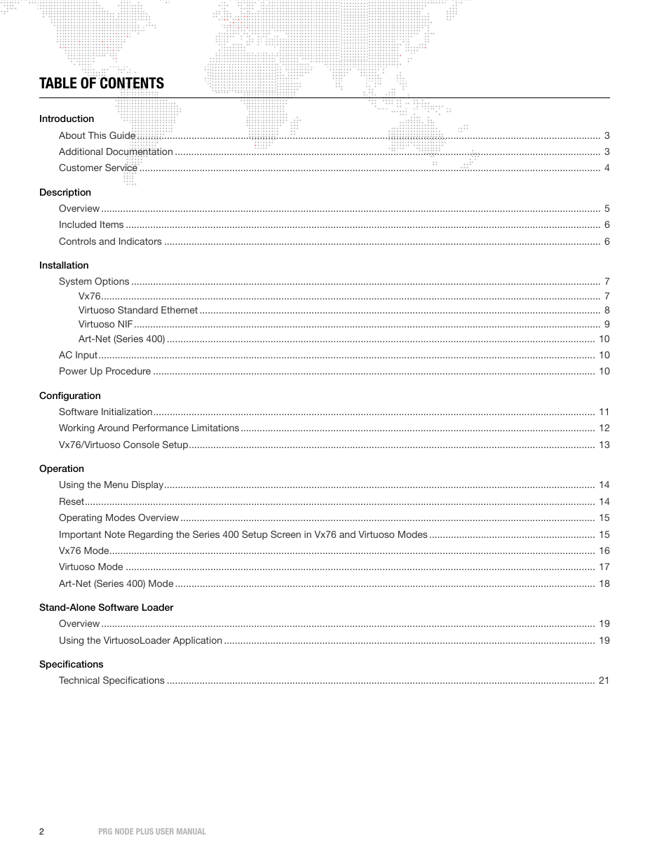 PRG Node Plus User Manual | Page 4 / 26