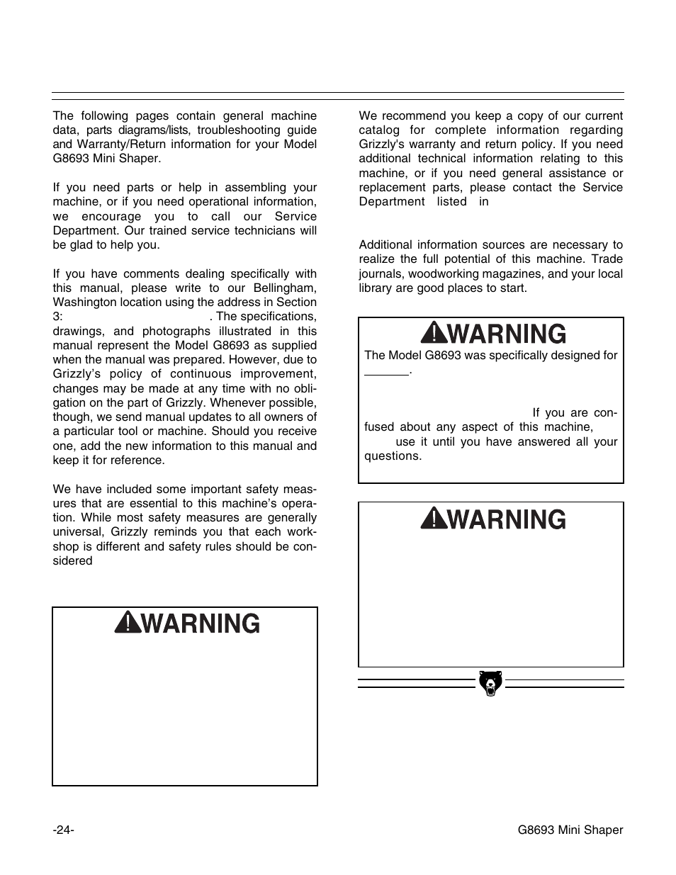 Craftsman G8693 User Manual | Page 24 / 30