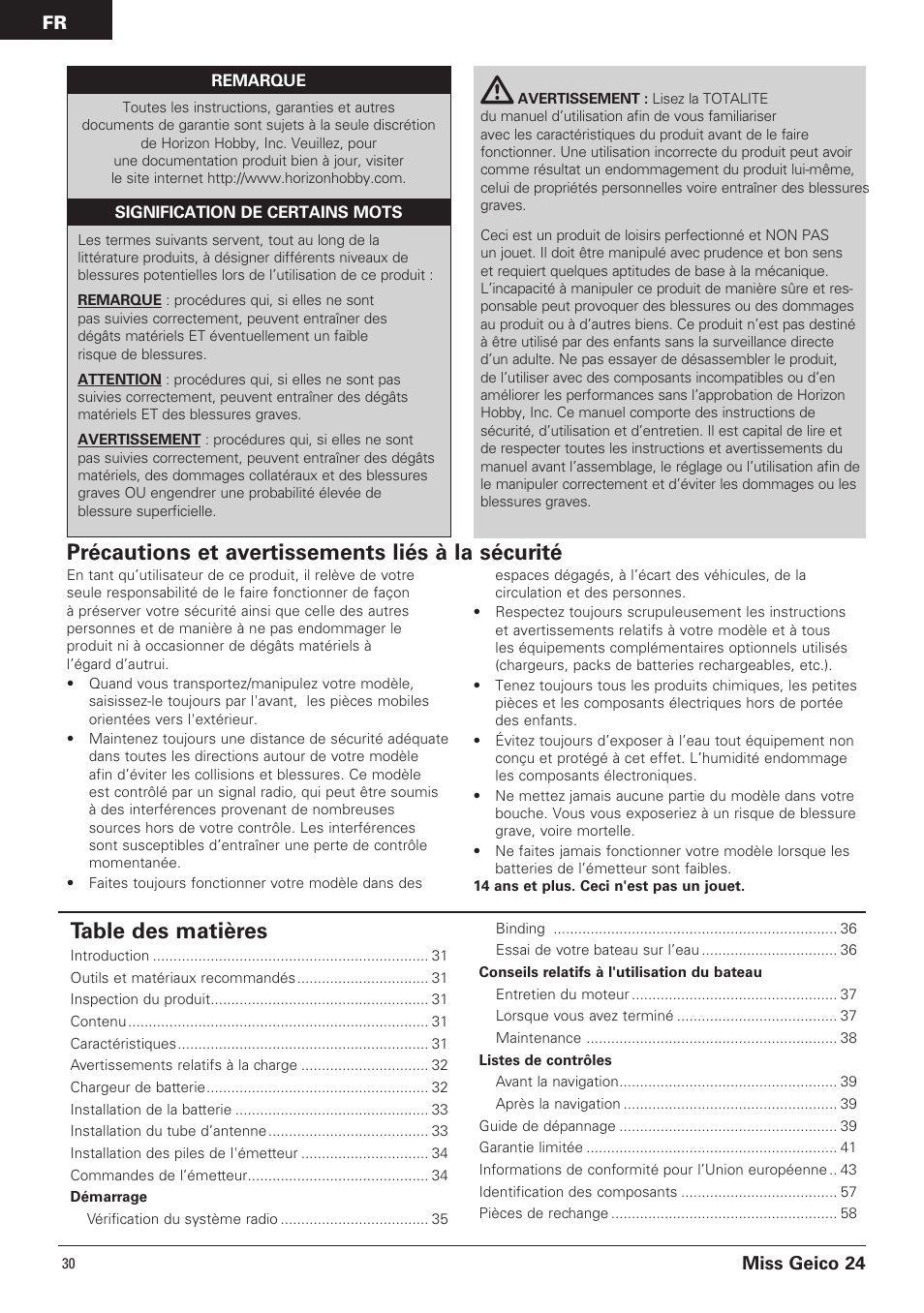 Pro Boat PRB0500 User Manual | Page 30 / 60