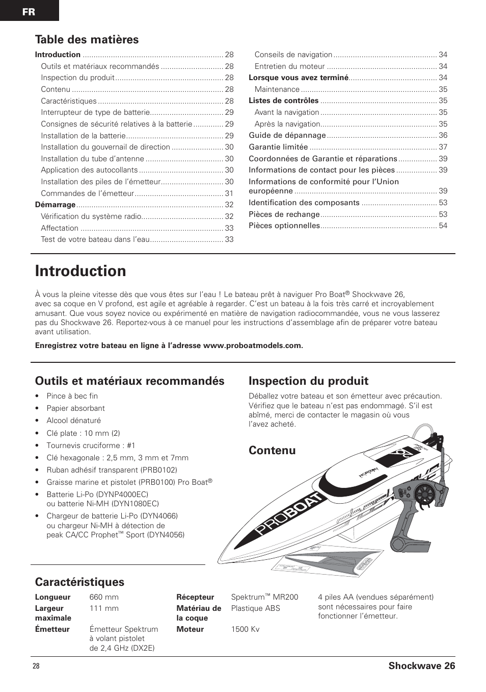 Pro Boat PRB0650 User Manual | Page 28 / 56