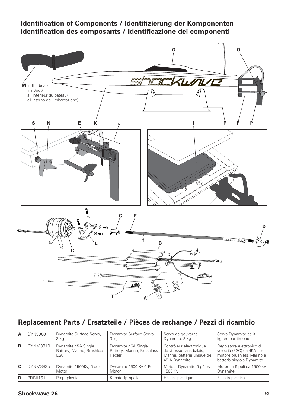 Shockwave 26 | Pro Boat PRB0650 User Manual | Page 53 / 56