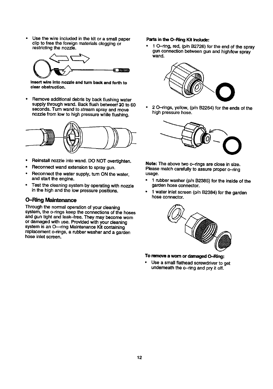 ^ing maintenance | Craftsman 580.768030 User Manual | Page 12 / 28
