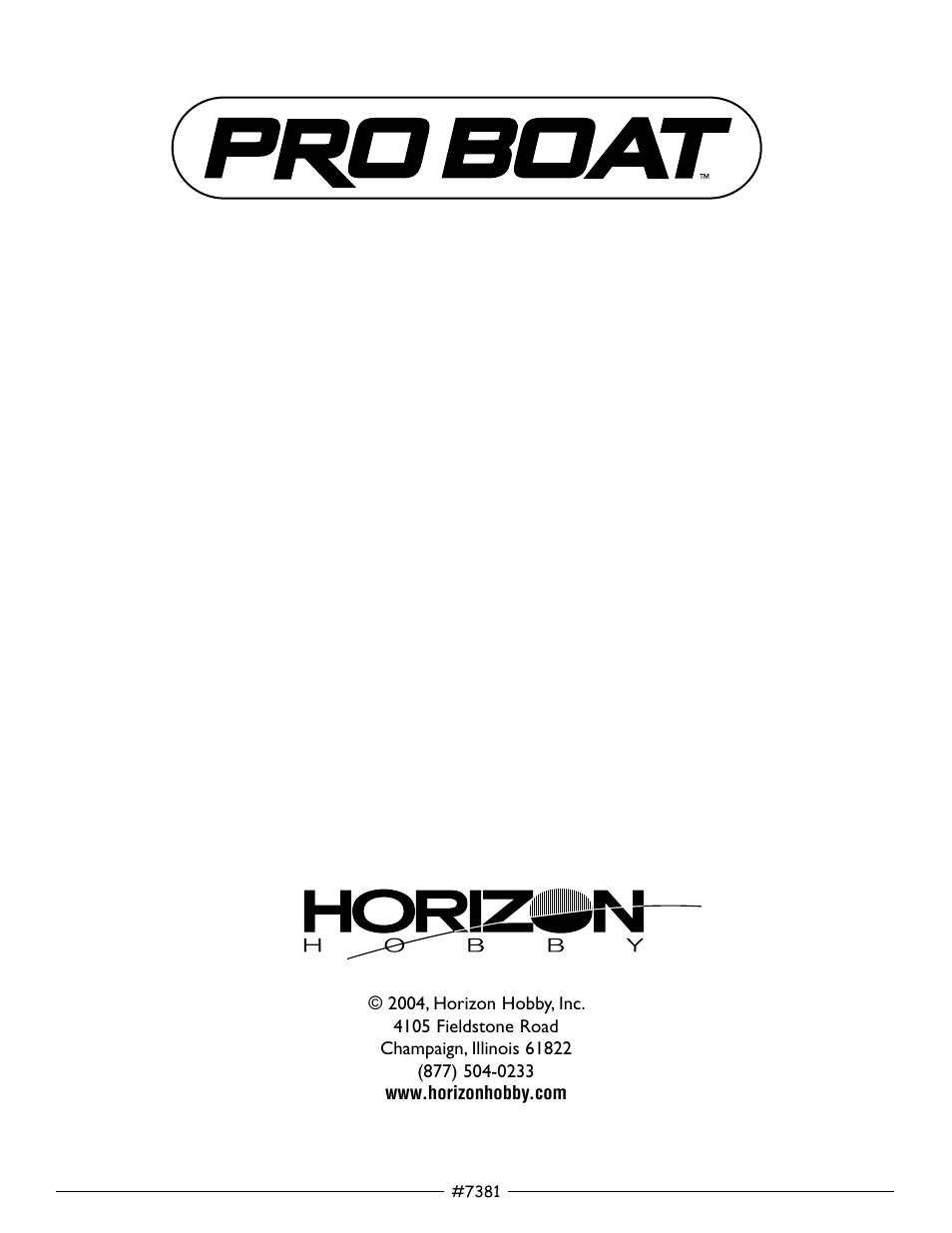 Pro Boat PRB2200 V.1 User Manual | Page 16 / 16