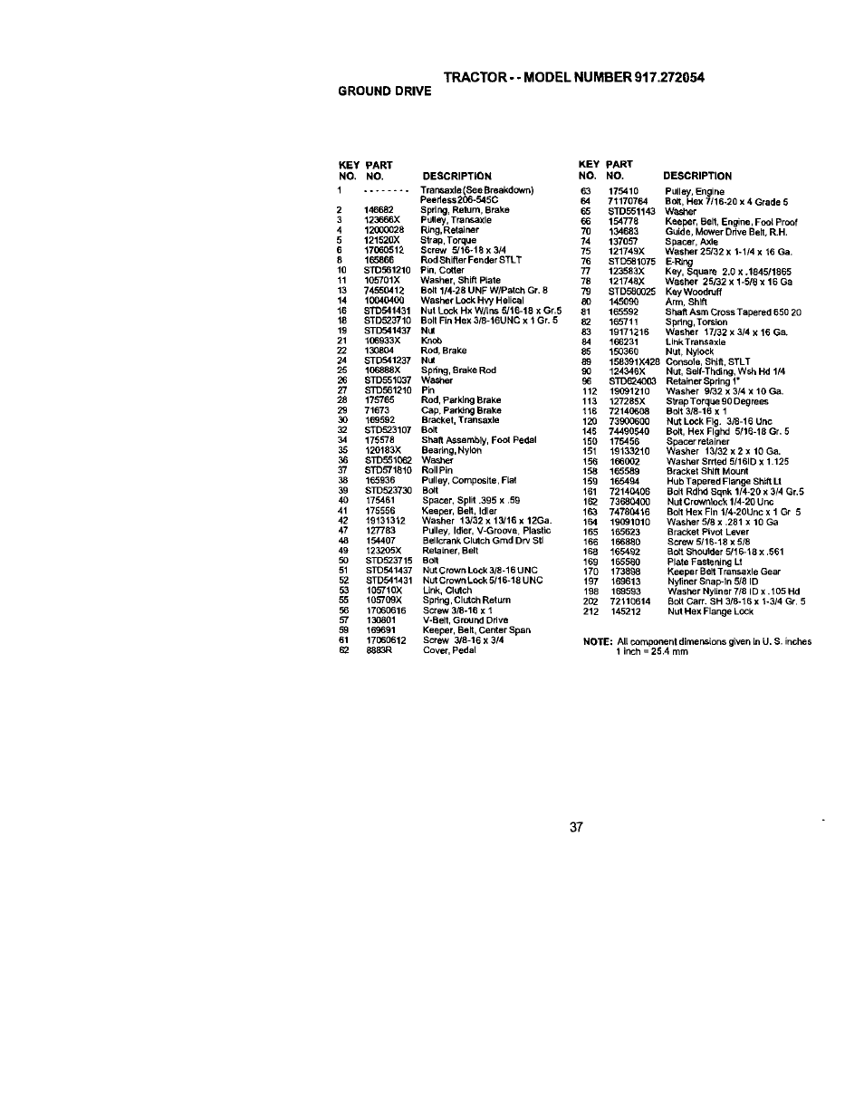 Ground drive | Craftsman 917.272054 User Manual | Page 37 / 60