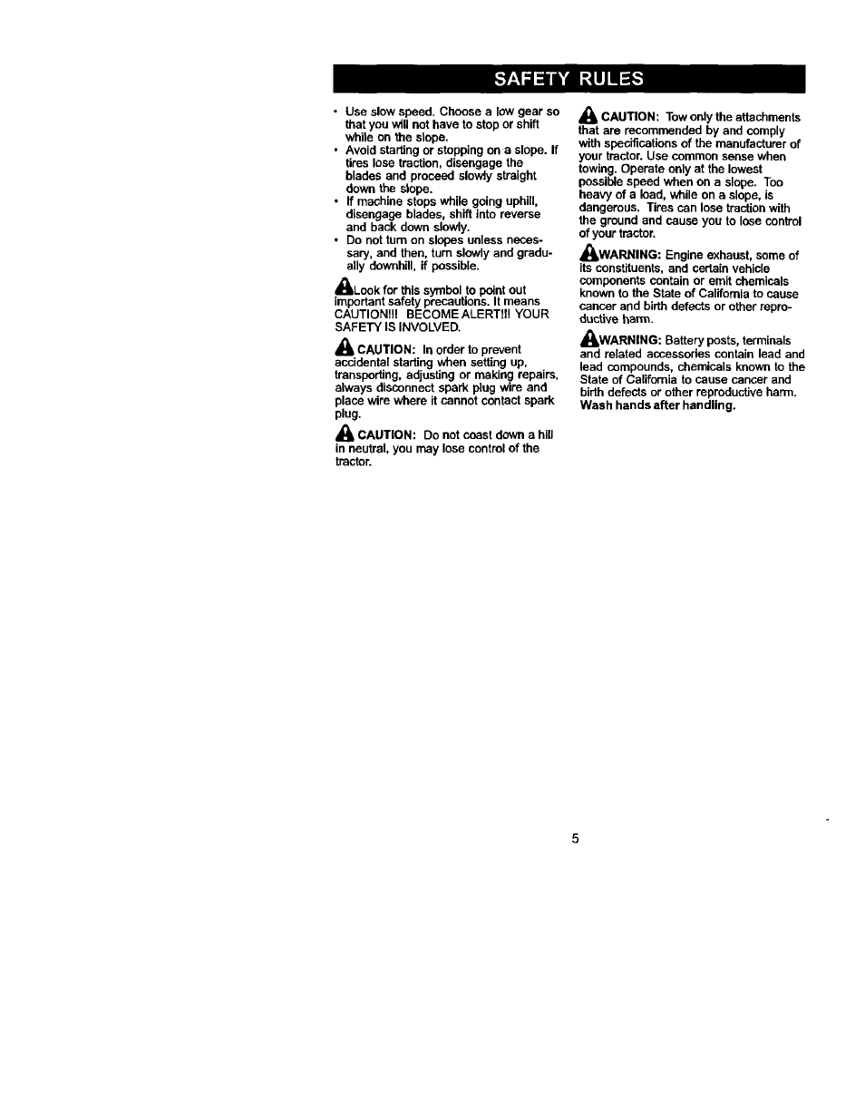 Safety rules | Craftsman 917.272054 User Manual | Page 5 / 60
