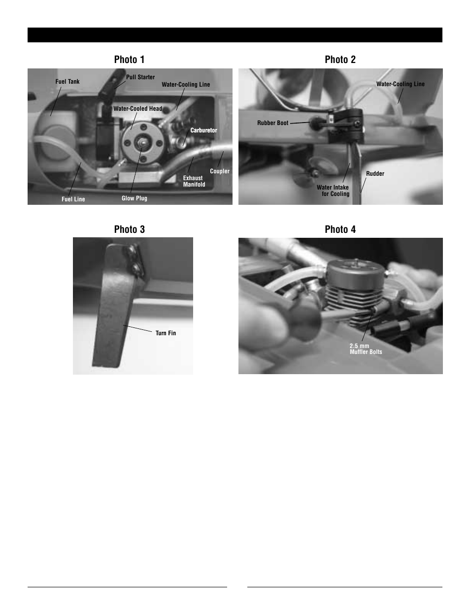 Appendix, Photo 1 photo 2 photo 3 photo 4 | Pro Boat PRB2200 V.2 User Manual | Page 11 / 12
