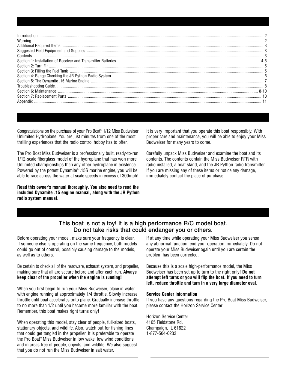 Pro Boat PRB2200 V.2 User Manual | Page 2 / 12
