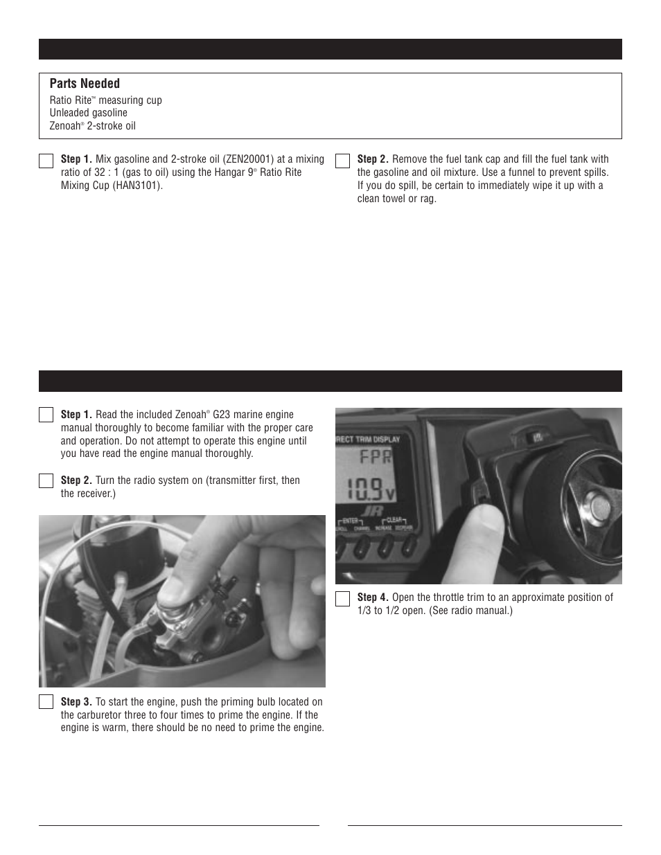 Parts needed | Pro Boat PRB2250 User Manual | Page 6 / 12