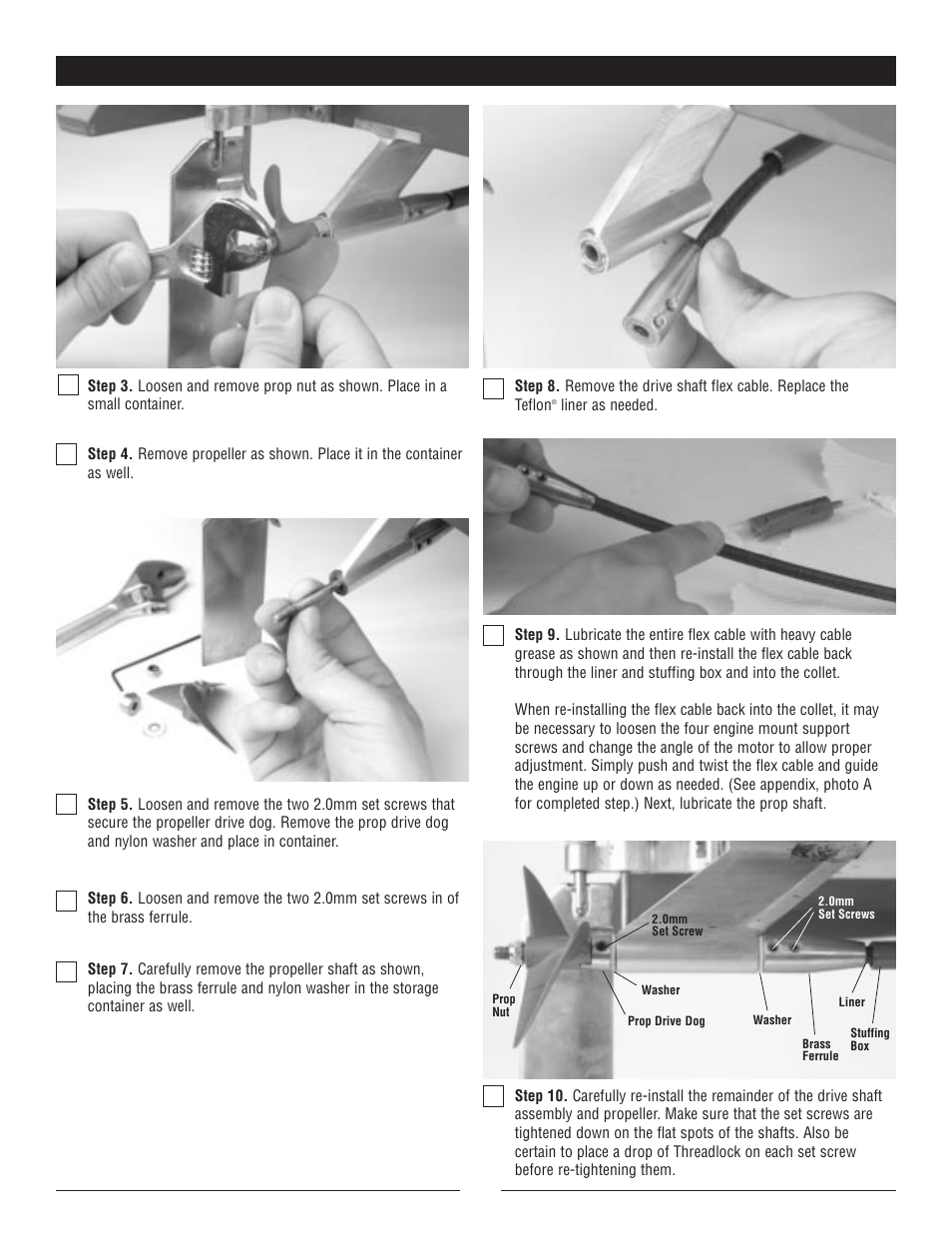 Lubrication (continued) | Pro Boat PRB2250 User Manual | Page 9 / 12