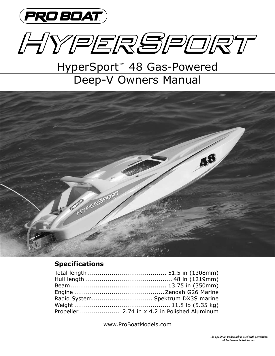 Pro Boat PRB2350 User Manual | 20 pages