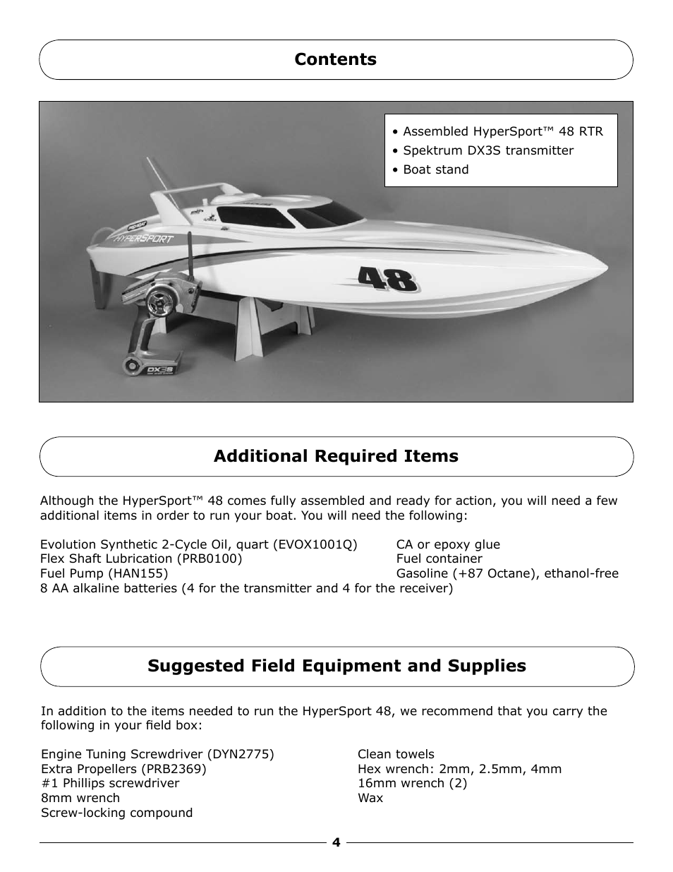 Pro Boat PRB2350 User Manual | Page 4 / 20