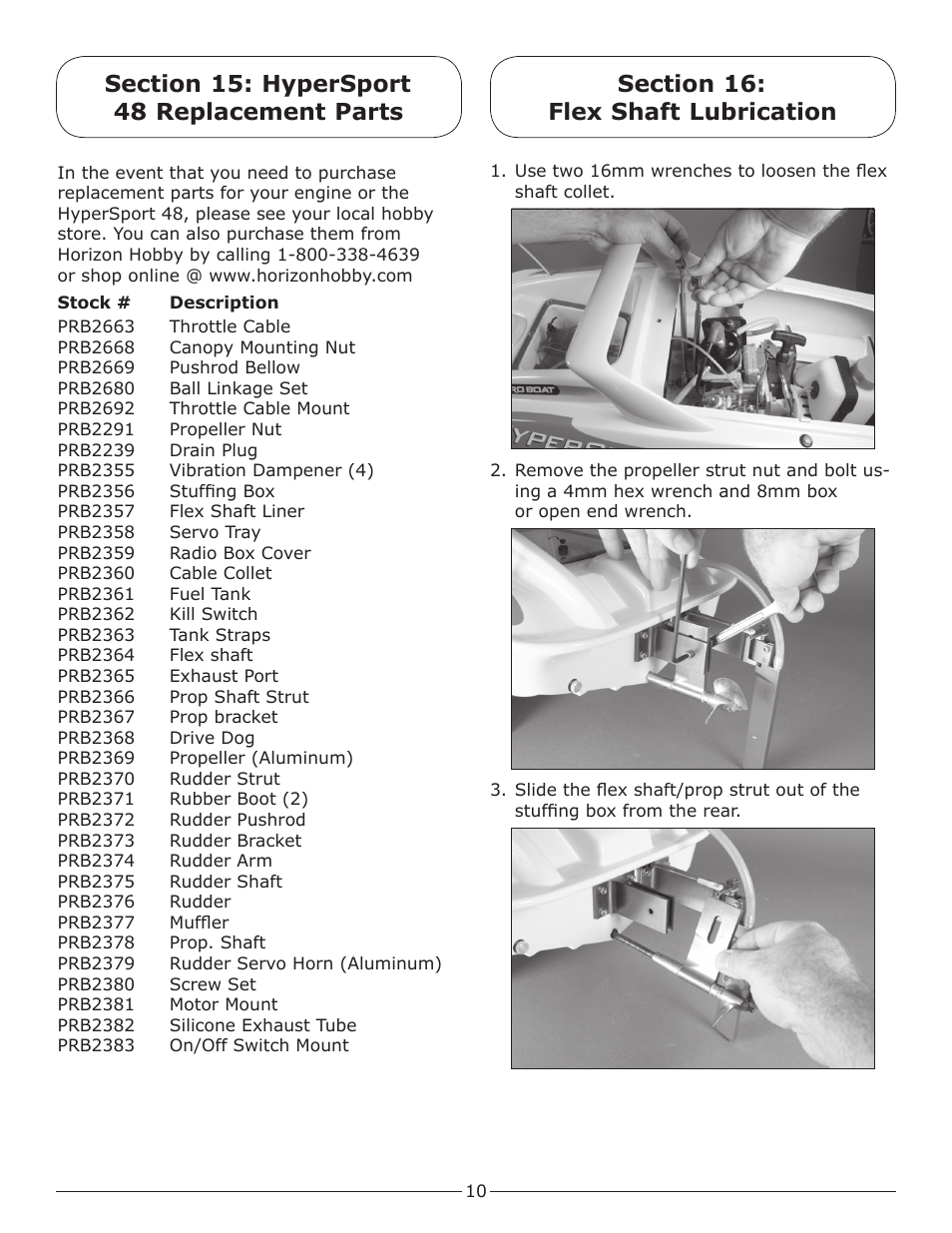 Pro Boat PRB2350S User Manual | Page 10 / 16