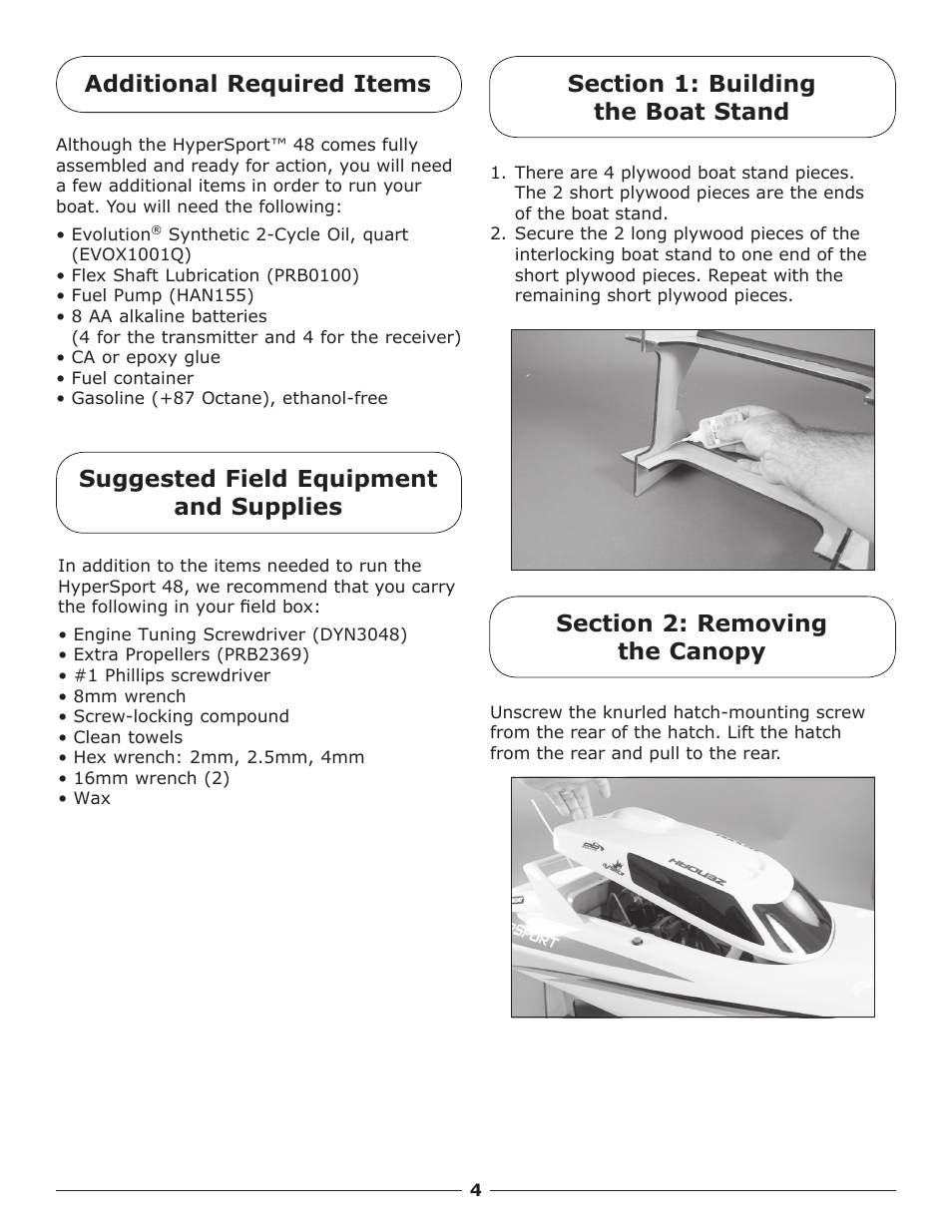 Pro Boat PRB2350S User Manual | Page 4 / 16