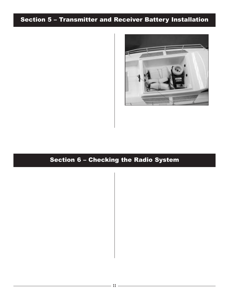 Section 6 - checking the radio system | Pro Boat PRB2400 User Manual | Page 11 / 20