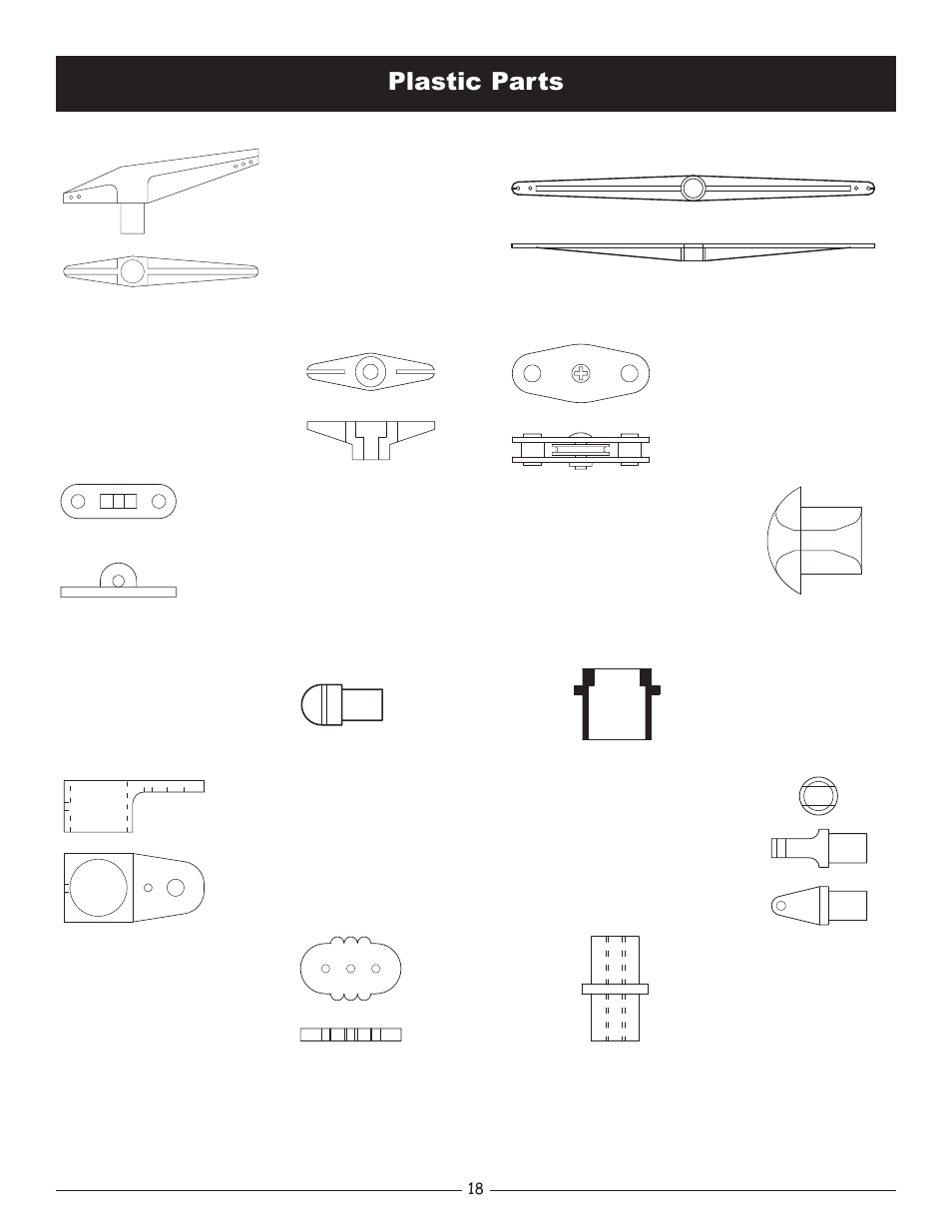 Plastic parts | Pro Boat PRB2400 User Manual | Page 18 / 20