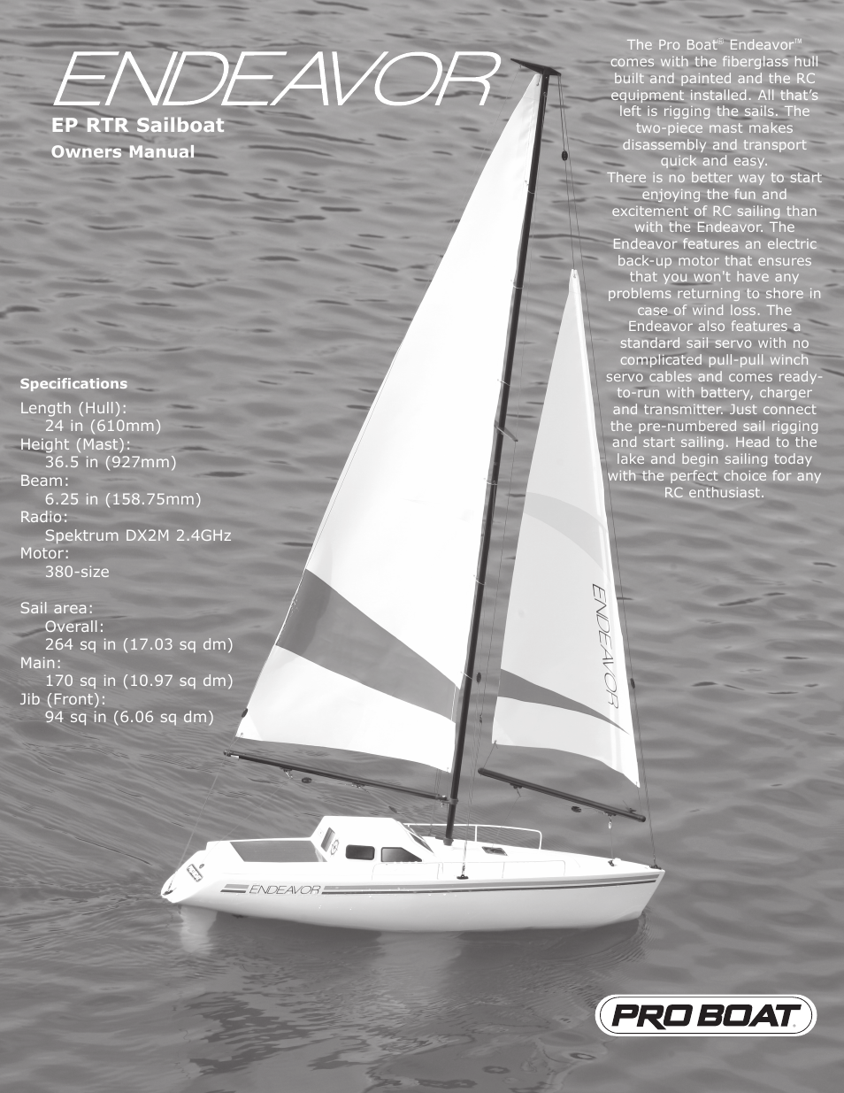 Pro Boat PRB2450S User Manual | 20 pages