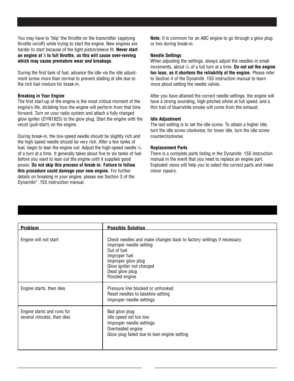 Troubleshooting guide | Pro Boat PRB2500 User Manual | Page 7 / 12