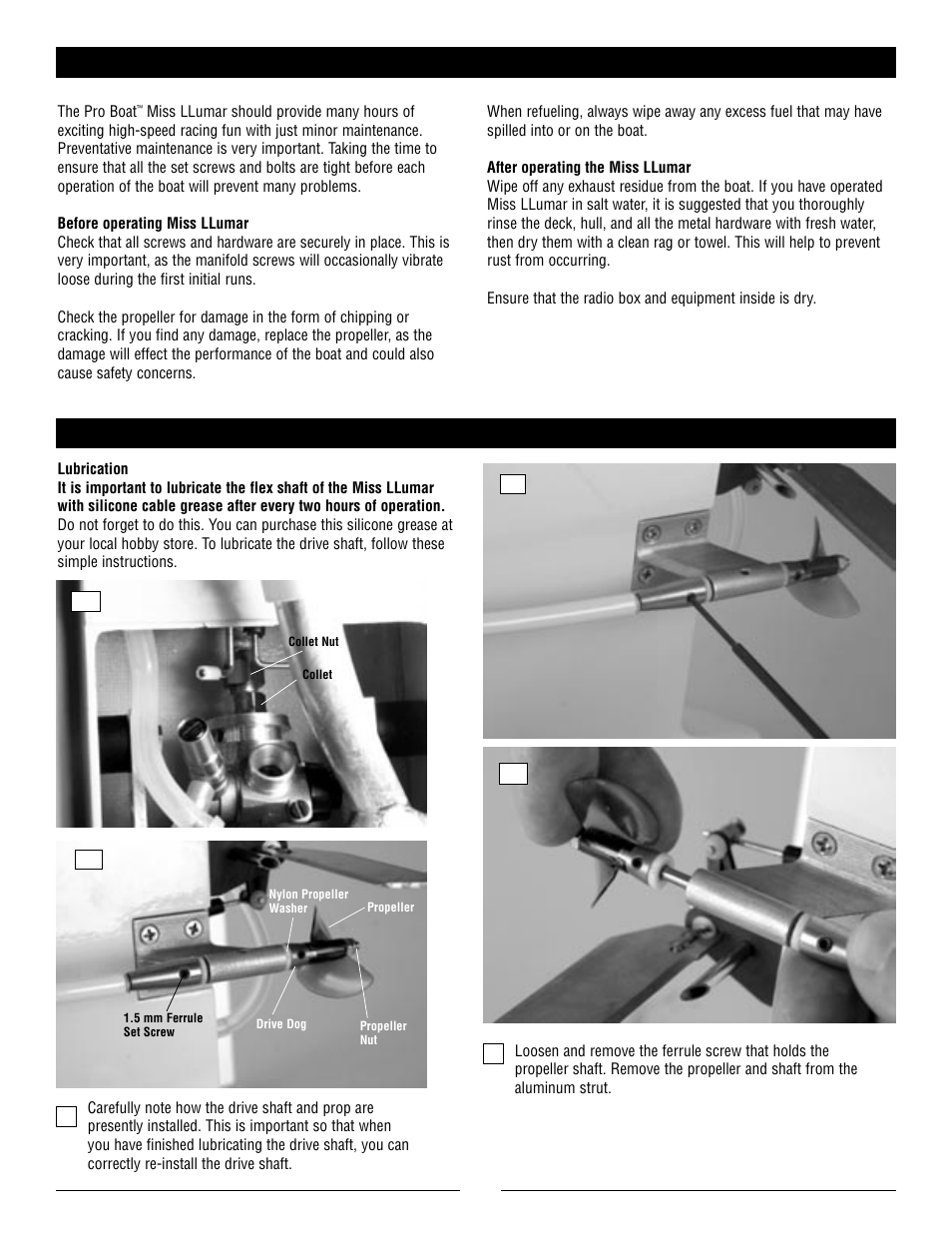 Troubleshooting guide (cont.) | Pro Boat PRB2500 User Manual | Page 8 / 12