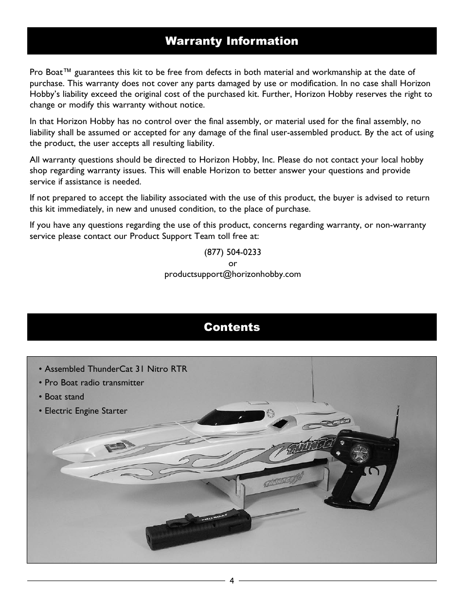 Pro Boat PRB2750 User Manual | Page 4 / 16