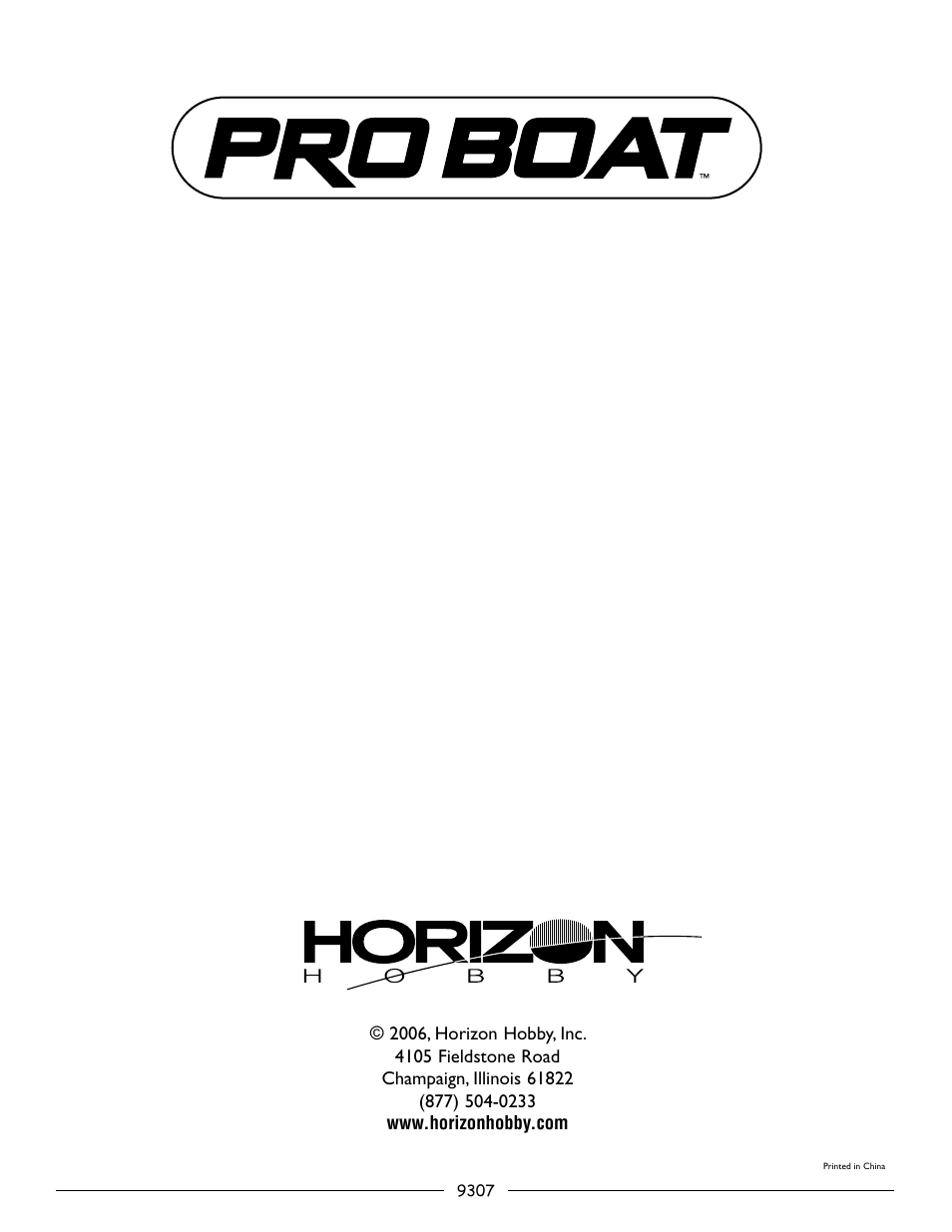 Pro Boat PRB2800 User Manual | Page 20 / 20