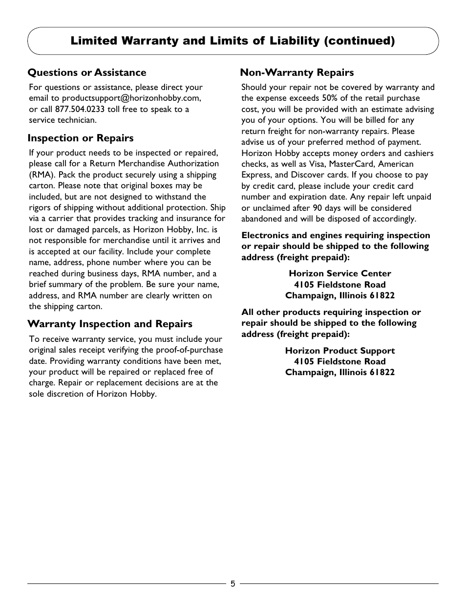 Pro Boat PRB2800 User Manual | Page 5 / 20