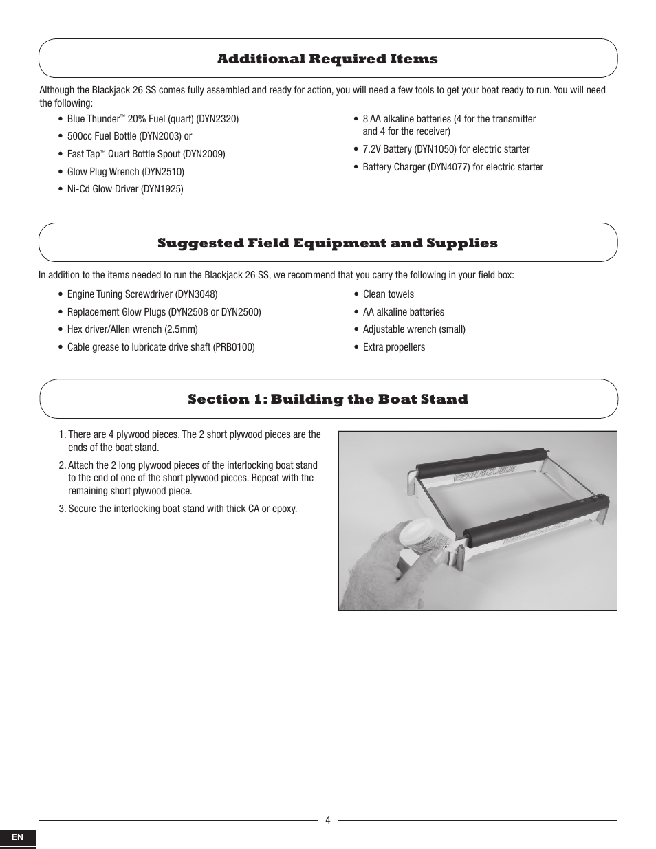 Pro Boat PRB2800S User Manual | Page 4 / 44