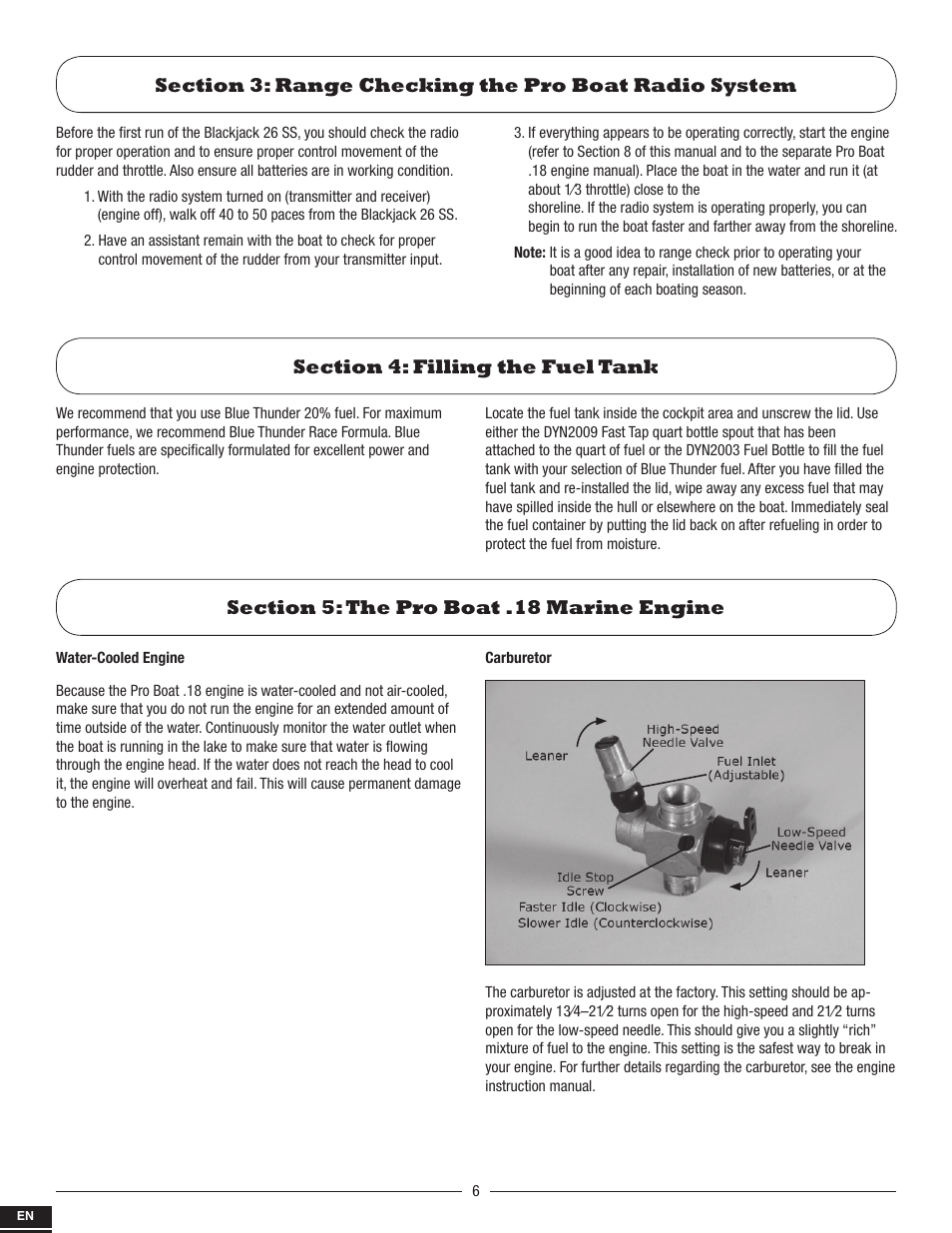 Pro Boat PRB2800S User Manual | Page 6 / 44